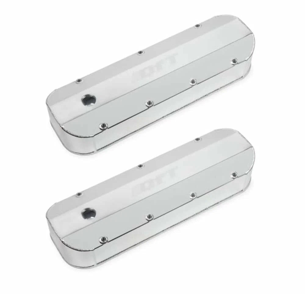 Quick Fuel Fabricated Aluminum Valve Cover - Big Block Chevy - Silver 128-22QFT